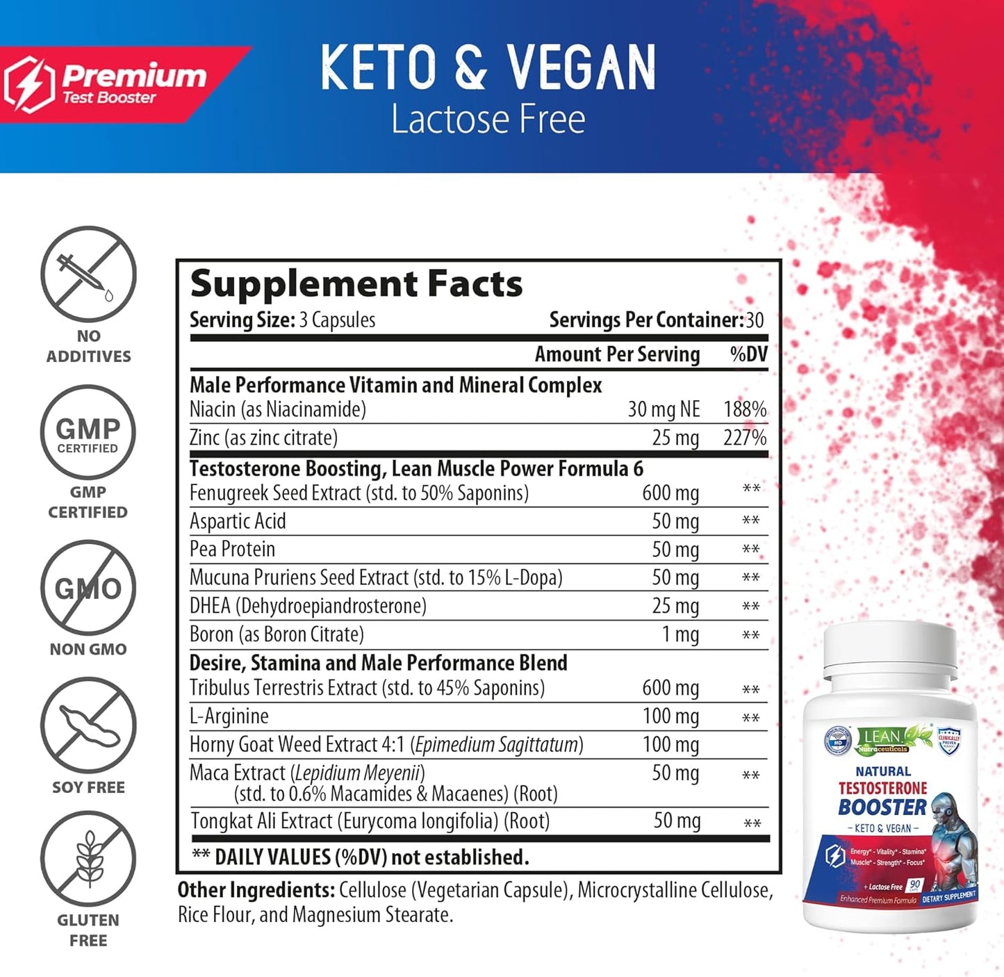 Vegan, Keto Testosterone Booster